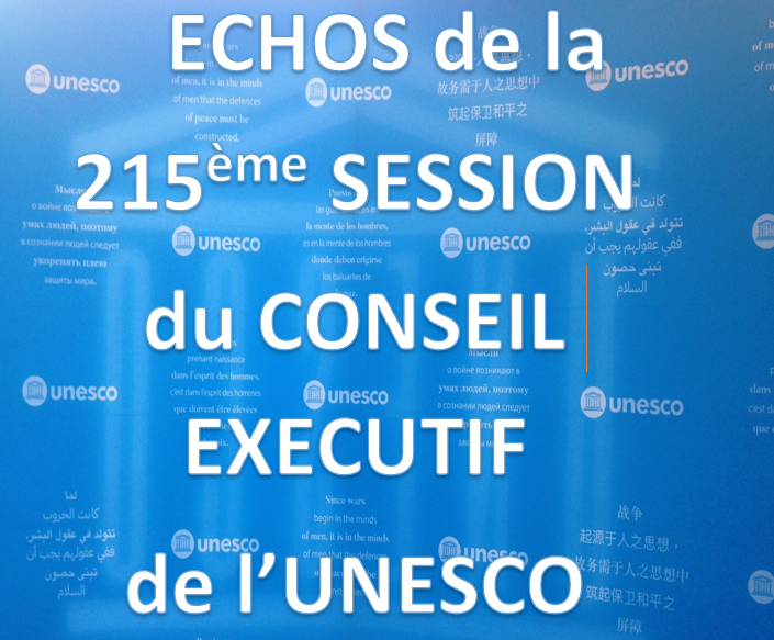 UNESCO -215ème session du conseil exécutif