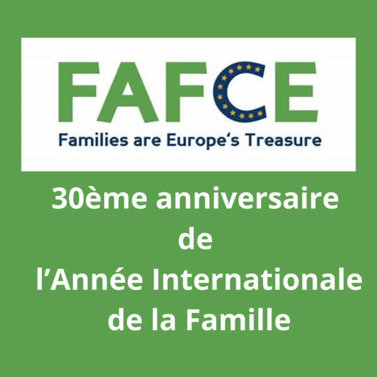 1994-2024: 30ème anniversaire de la proclamation par les Nations Unies de l&rsquo;Année Internationale de la Famille