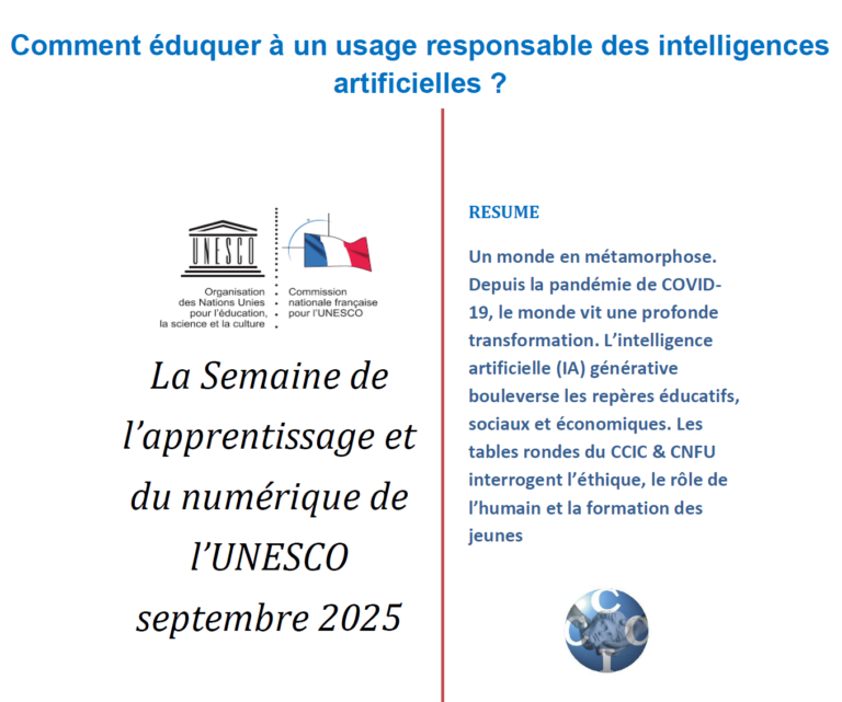Brochure – Comment éduquer à un usage responsable des intelligences artificielles ?
