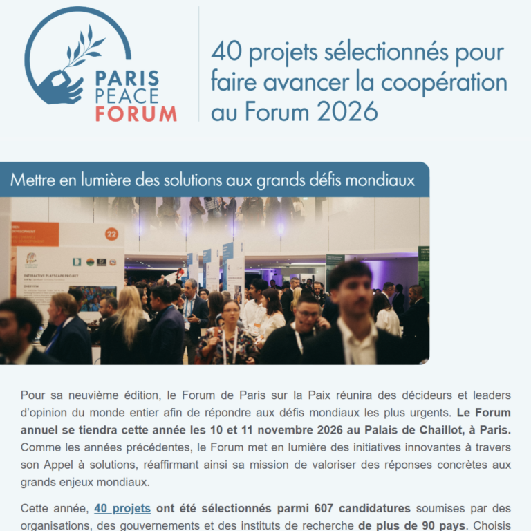 40 projets sélectionnés pour faire avancer la coopération